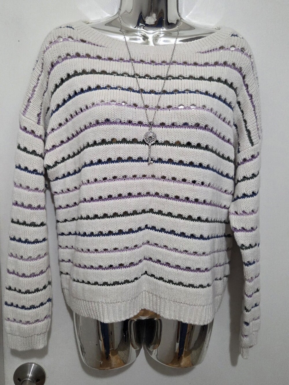 Reitmans Cozy Knit Sweater – 100% Cotton – Size M